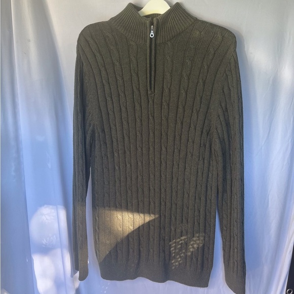 Croft & Barrow Olive Green Men’s Sweater - Picture 1 of 6
